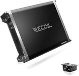 Recoil RED600-1 1320 Watts Class-D Car Audio Mono-Block Subwoofer Amplifier, 1 Ohm Stable, Remote Bass Knob Included