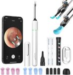 Bebird Note 5 Ear Camera Wax Removal, Ear Wax Removal Tool Camera Ear Tweezers with Camera, 10 Megapixels Ear Otoscope Camera, 12 Ear Spoon, Ear Cleaner with Camera for Ear Cleaning, White