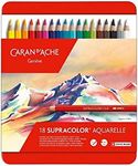 Caran D'ache CREATIVE ART MATERIALS Supracolor Metal Box Set Of 18 (3888.318)