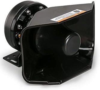 BooYu 200W High-Performance PA Siren Horn Speaker [180 Degree Design] [8 Ohms] [125-135 dB] [IP66 Waterproof] [Compatible with 100-200 Watt Siren] for Police car, Ambulance, fire, Engineer Vehicles
