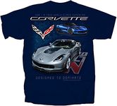 Joe Blow Men's Corvette C7 Z06 DESIGNED TO DOMINATE T-Shirt-xxxl