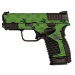 MightySkins Skin Compatible with Springfield XDS 3.3 - CBD Green | Protective, Durable, and Unique Vinyl Decal wrap Cover | Easy to Apply, Remove, and Change Styles | Made in The USA