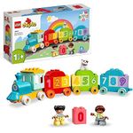 LEGO 10954 DUPLO My First Number Train Toy with Bricks for Learning Numbers, Preschool Educational Toys for 1.5-3 Year Old Toddlers, Girls & Boys, Early Development Activity Set