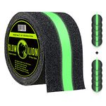 Non-Slip Glow In The Dark Tape | Anti Slip Adhesive Grip for Stairs and Gaffers | 2 Inches Wide By 14 Feet Long | Glow-In-The-Dark