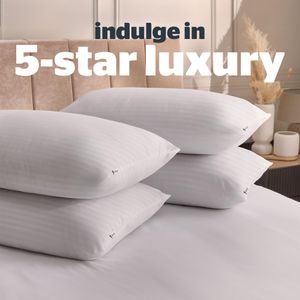 Silentnight Hotel Collection Pillows 4-Pack – Luxury Soft, Hypoallergenic, Machine Washable