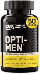 OPTIMUM NUTRITION Opti-Men, Mens Daily Multivitamin Supplement with Vitamins C, D, E, B12, 150 Count