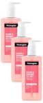Neutrogena Clear & Radiant Facial Wash (3x 200ml), Clarifying Face Wash for Normal Skin Types, Brightening Cleanser with Vitamin C and Pink Grapefruit for Clearer, Radiant Complexion