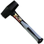 KONYO Daigoro Black Stone Head Hammer, Fiberglass Pattern, 12320, 3.9 lbs (1.3 kg)