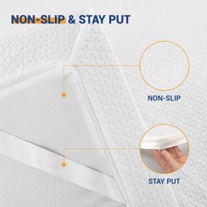 3-Inch Memory Foam Mattress Topper – Double Size Bed