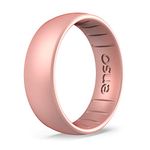 Enso Rings Classic Elements Silicone Ring | Handmade in The USA | The Premium Fashion Forward Silicone Ring | Lifetime Quality Promise … (Rose Gold, 7)