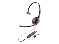 Plantronics, Inc Blackwire C3215 Headset - Mono - Black - USB Type A, Mini-Phone - Wired - 20 Hz - 20 kH