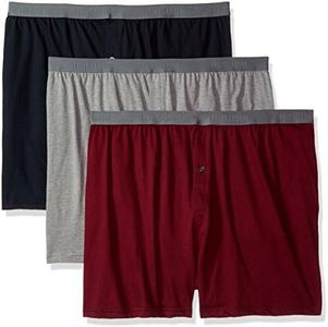 Fruit of the Loom Men's 3-Pack Premium Big Man Knit Boxer, Assorted, 3X-Large Plus