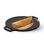 The Indus Valley Premium Cast Iron Tawa for Dosa/Chapathi | 30.1cm/11.9 inch, 3kg | Induction Friendly | Naturally Nonstick, 100% Pure & Toxin-Free, Pre-Seasoned, No Chemical Coating