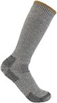 Carhartt Men's Heavyweight Wool Blend Boot Sock, Heather Grey, Large