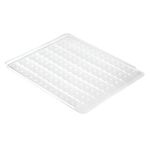 InterDesign Premium Dish Drainer for Kitchen, Nonslip Stain-Resistant Drain Board - (12 x 14) Inches, Clear(Plastic)