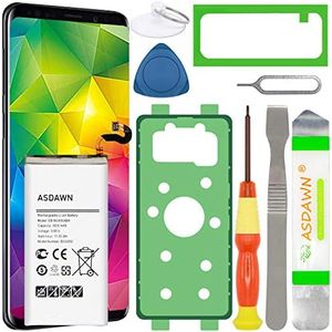 Galaxy S8 Battery Replacement, EB-BG950ABA EB-BG950ABE Battery for Samsung Galaxy S8 G950 G950U/U1/A/T/P/V/R4/W/F with Repair Tools+Back Cover Adhesive+Battery Adhesive+Installation Instruction