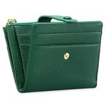 FALAN MULE Small Wallets for Women RFID Blocking Slim Bifold Leather Womens Wallet with Zipper Coin Purse