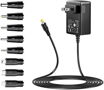 Basicvolt 5V 2A AC Adapter Universal Power Supply 120V to DC 5V 1.8A 1.5A 1.2A 1A 0.8A 0.5A 0.3A Power Cord for USB Hub TV Box Tablet Speaker GPS Webcam Router and More 5V Electronics