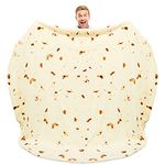 Zulay (60-80 inches) Giant Double Sided Tortilla Blanket - Novelty Big Tortilla Blanket for Adult and Kids - Premium Soft Flannel Round Tortilla Blanket for Indoors, Outdoors, Travel, Home and More