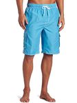 Kanu Surf Men's Barracuda Extended Size Swim Trunk, Aqua, 4X