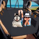 Back Seat Extender for Dogs Dog Car Seat Cover for Back Seat Waterproof Car Seat Cover Sturdy Scratch Proof Nonslip Seat Cover for Dogs in Car Pet Mesh Window Backseat Protector for Cars Trucks SUV