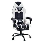 PLAY HAHA Gaming Chair with Footrest & Lumbar Support,Reclining Swivel Chair,Ergonomic Gaming Chair for Adults, High-Back Racing Style,Adjustable Height with Headrest Pillow