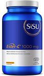 Sisu Ester-C 1000mg Tablets, 24-hour Immune Support, Less Acidic, Better Absored & Rentained Than Other Forms of Vitamin C, 120 T, Vegan, Non-GMO, Gluten Free, Dairy Free, Soy Free
