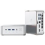 KAMRUI Essenx E2 N150 Mini Pc, Micro pc 16GB DDR4 512GB SSD Mini Computers, Twin Lake-N N150 (Βeat N100, up to 3.6GHz), HDMI+DP1.4 Dual 4K UHD,Gigabit Ethernet,WiFi,BT/Home/Office