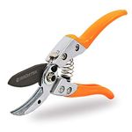 GRÜNTEK Secateurs BUZZARD, pruning shears anvil, TEFLON coated blade, garden pruner