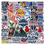 Basketball Team Logo for NBA Stickers(50pcs) Sports Stickers for Laptop Phone Water Bottles Computer Luggage Cars, DIY Party Supplies Patches Decal.