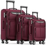 SHOWKOO Luggage Sets 3 Piece Softsi