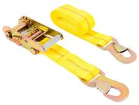 Keeper 04106 8' x 2" Auto Ratchet Tie-Down with Snap Hooks