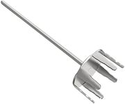 Outspark 3 Inch Stainless Steel Pork Puller Used with Standard Hand Drill,Pork Shredder Drill Attachment