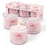 CHILLFLAME Candles Gifts for Women, Scented Candles Gift Set for Her, 3 Scented Votive Candles, Birthday Gifts for Women/Men (Pink, 200g)