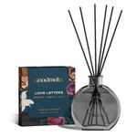 GoodMelts Love Letters Reed Diffuser Set | Vanilla & Rose Notes | 100 ml with 6 Fiber Reed Sticks | Long-Lasting Home Fragrance (Up to 60 Days) | Air Freshener for Room, Bedroom & Bathroom