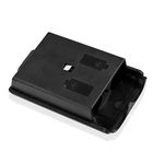 TNP Xbox 360 Battery Pack Cover Holder Shell Shield Case Replacement Kit (Black) for Xbox 360 Wireless Game Controllers [Xbox 360]