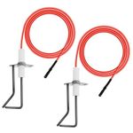 SURIEEN 62-24164-01 Direct Spark Ignitor, Compatible with Rheem Pro-tech PSE R36 PSER36 232258 2-Prong Electrode Assembly, Fire Pit Spark with 31.5" High Temperature Cable Wire (2 Packs)