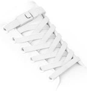 Aujzoo No Tie Shoe Laces for Trainers | Premium Elastic Weave & Quick Lock Buckle | Flat Shoe Laces For Adults & Kids | Elastic Shoelaces No Tie