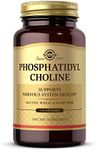 Solgar Phosphatidylcholine, 100 Softgels - Promote Healthy Cognitive Function - Derived From Lecithin - Contains Choline for Neurotransmitter Acetylcholine - Gluten Free, Dairy Free - 50 Servings