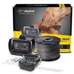 Dogtra E-Fence 3500 In Ground Fence for Dogs Wireless Rechargeable Collar 40-Acre Vibration Outdoor Underground Wire Electric Dog eFence Black with US Warranty