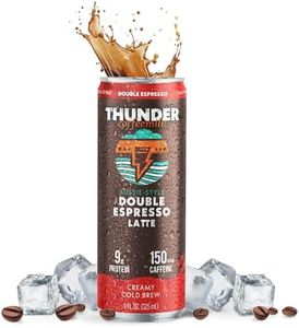 Thunder CoffeeMilk - 11 oz Aussie Style Cold-Brewed Latte Canned Coffee, Iced Coffee Cans for Grab & Go, Natural Protein-Rich 150mg Caffeine Energy Drink in Handy Cold Brew Cans, Doubleshot Espresso, 12 Pack
