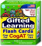 TestingMom.com CogAT Test Prep Flash Cards – Grade 1 (Level 7) - Grade 2 (Level 8) – 140+ Practice Questions – Tips for Higher Scores on The 1st Grade - 2nd Grade CogAT – Verbal & Non-Verbal