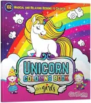 GirlZone Unicorn Coloring Book for Kids Ages 4+, Arts and Crafts Unicorn Coloring Books with 102 Fun Designs Like Fairies and Sea Animals for Teen Girls, Ideal Christmas Gift