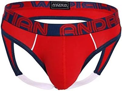 Andrew Christian Show-It Retro Pop Locker Room Jock, Red, Medium