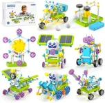 RISUNTOY Solar Power Kits, 36+ Model STEM Robot Building Toys for Kids 4-12, 434 Pcs with Solar/Gears/Sensors, Educational Science Engineering Projects, Birthday for Boys Girls