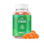 Fiber Gummies with Sugar-Free Prebiotic & High Strength Inulin - Fiber Supplement, Weight Control, Digestive Support for Kids & Adults - Apple Flavor (60 Ct) (1 Pack)