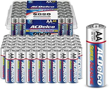 ACDelco 48-Count AA Batteries, Maximum Power Super Alkaline Battery, 10-Year Shelf Life, Reclosable Packaging Blue