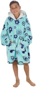 Undercover Kids Soft Fleece Long Sleeve Hooded Oversized Blanket Snuggle Hoodie, Protective Eye, 6-13 Years