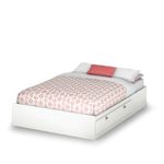 South Shore Furniture Spark Full Mates Bed, Pure White