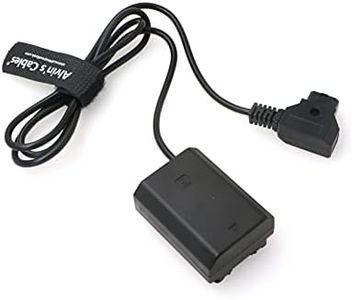 Alvin's Cables NP-FZ100 Dummy Battery to Dtap Power Cable for Sony A7V, FX3, FX30, A7III, A7 IV, A7S III, A7R III, A7R IV, A7R V, A7C, A7C II, A7CR, A9, A9 II, A6600, A6700, ZV-E1,ZV-E10 II Camera